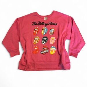 Rolling Stones Sweatshirt XXL Pink Europe 82 Crewneck